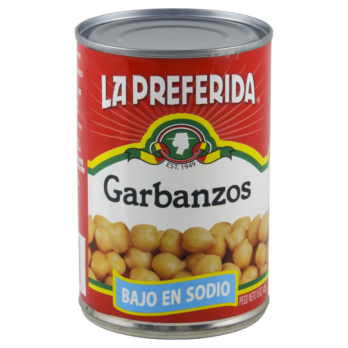 slide 1 of 4, La Preferida Low Sodium Chick Peas, 15 oz