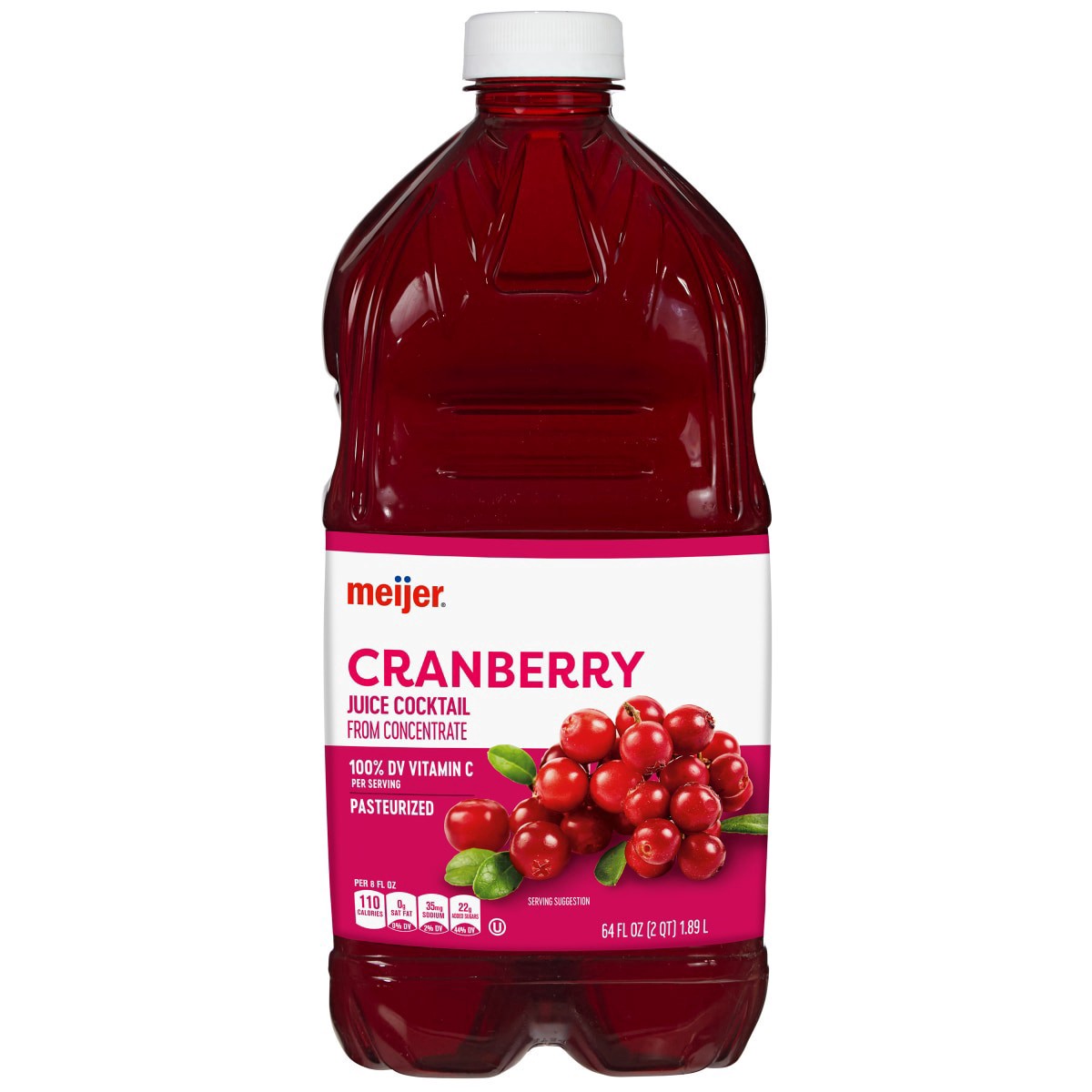 slide 1 of 5, Meijer Cranberry Juice Cocktail - 64 oz, 64 oz