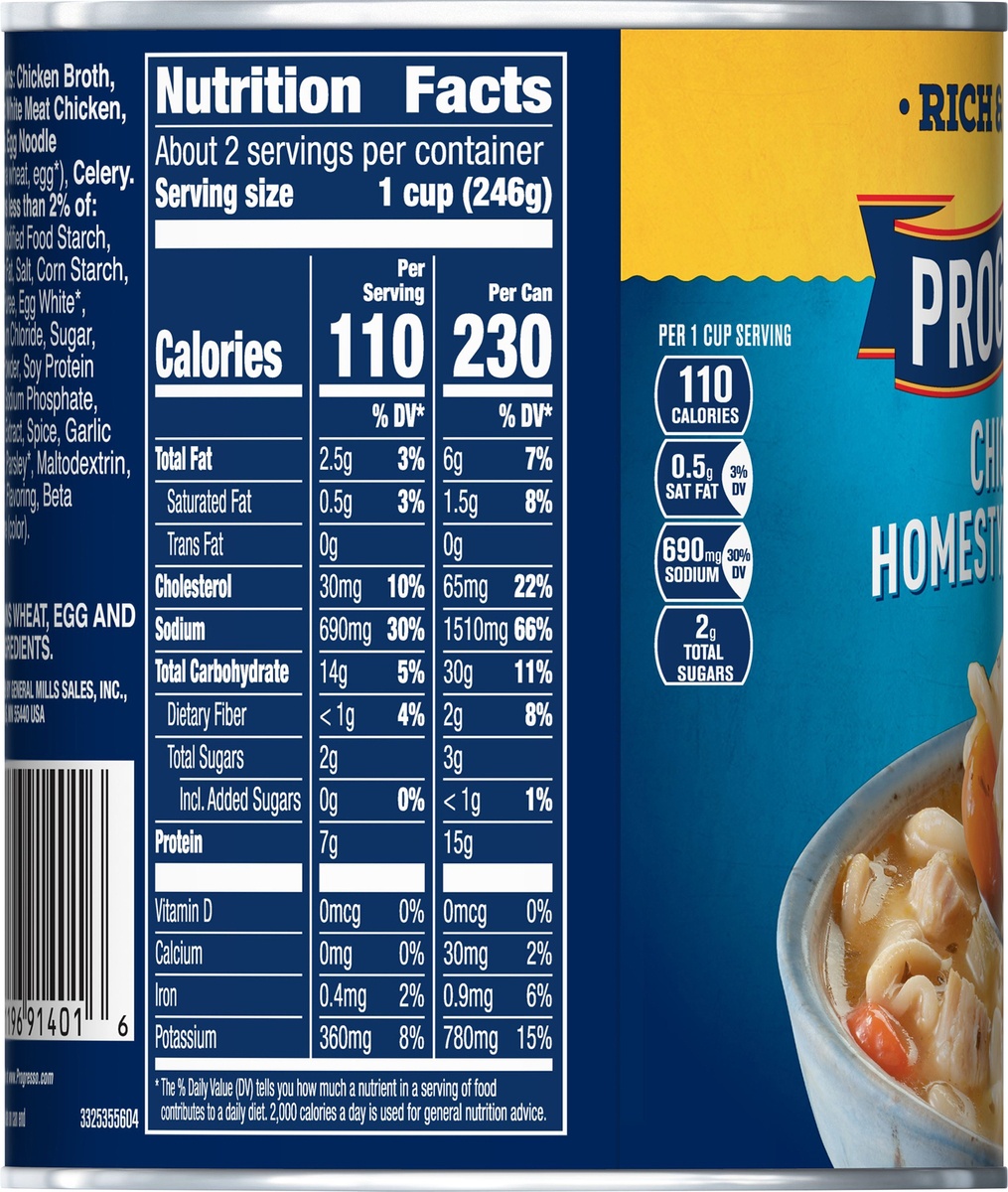 slide 7 of 11, Progresso Rich & Hearty Chicken & Homestyle Noodles SoupCan, 19 oz
