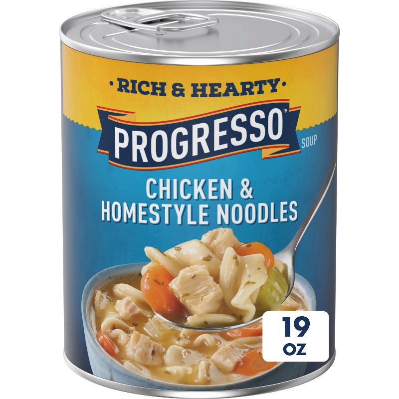 slide 1 of 1, Progresso Rich & Hearty, Chicken Noodles Soup, 19 oz, 19 oz