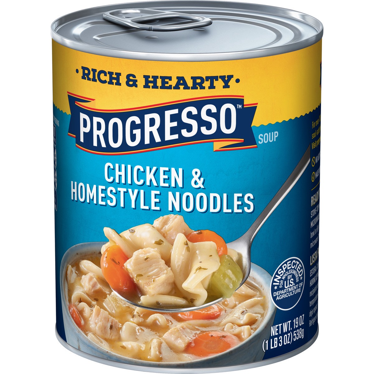 slide 1 of 1, Progresso Rich & Hearty, Chicken Noodles Soup, 19 oz, 19 oz