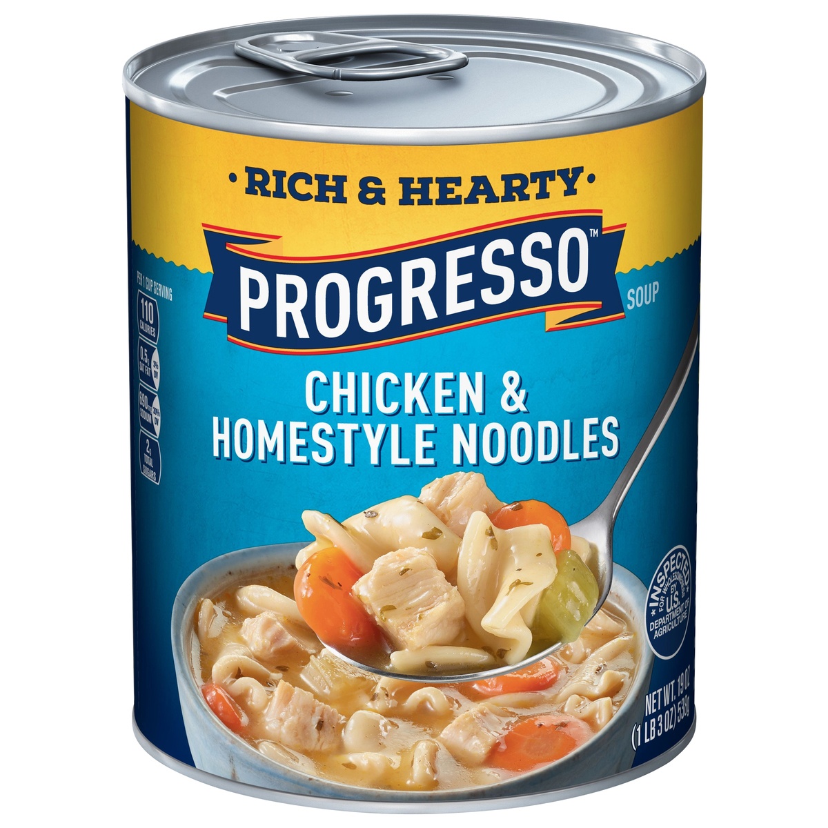 slide 11 of 11, Progresso Rich & Hearty Chicken & Homestyle Noodles SoupCan, 19 oz
