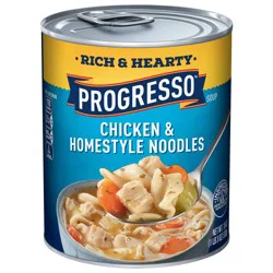 Progresso Rich & Hearty Chicken & Homestyle Noodles SoupCan