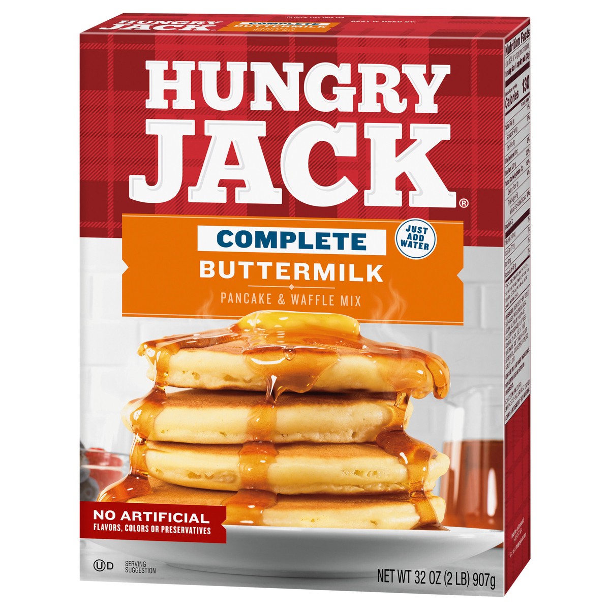 slide 4 of 4, Hungry Jack Complete Buttermilk Pancake Mix and Waffle Mix, 32 Oz Box, 32 oz