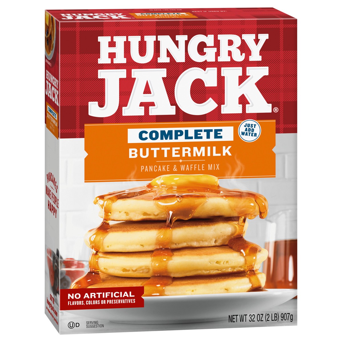 slide 3 of 4, Hungry Jack Complete Buttermilk Pancake Mix and Waffle Mix, 32 Oz Box, 32 oz