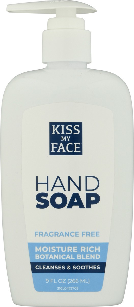 slide 7 of 10, Kiss My Face Fragrance Free Hand Soap 9 fl oz Pump, 9 fl oz