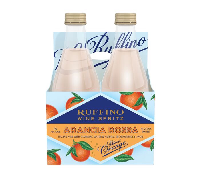 slide 1 of 1, Ruffino Wine Spritz Arancia Rossa Blood Orange, Italian Rose Sparkling Wine Spritzer, 4 pk 12 fl oz Bottles, 48 fl oz