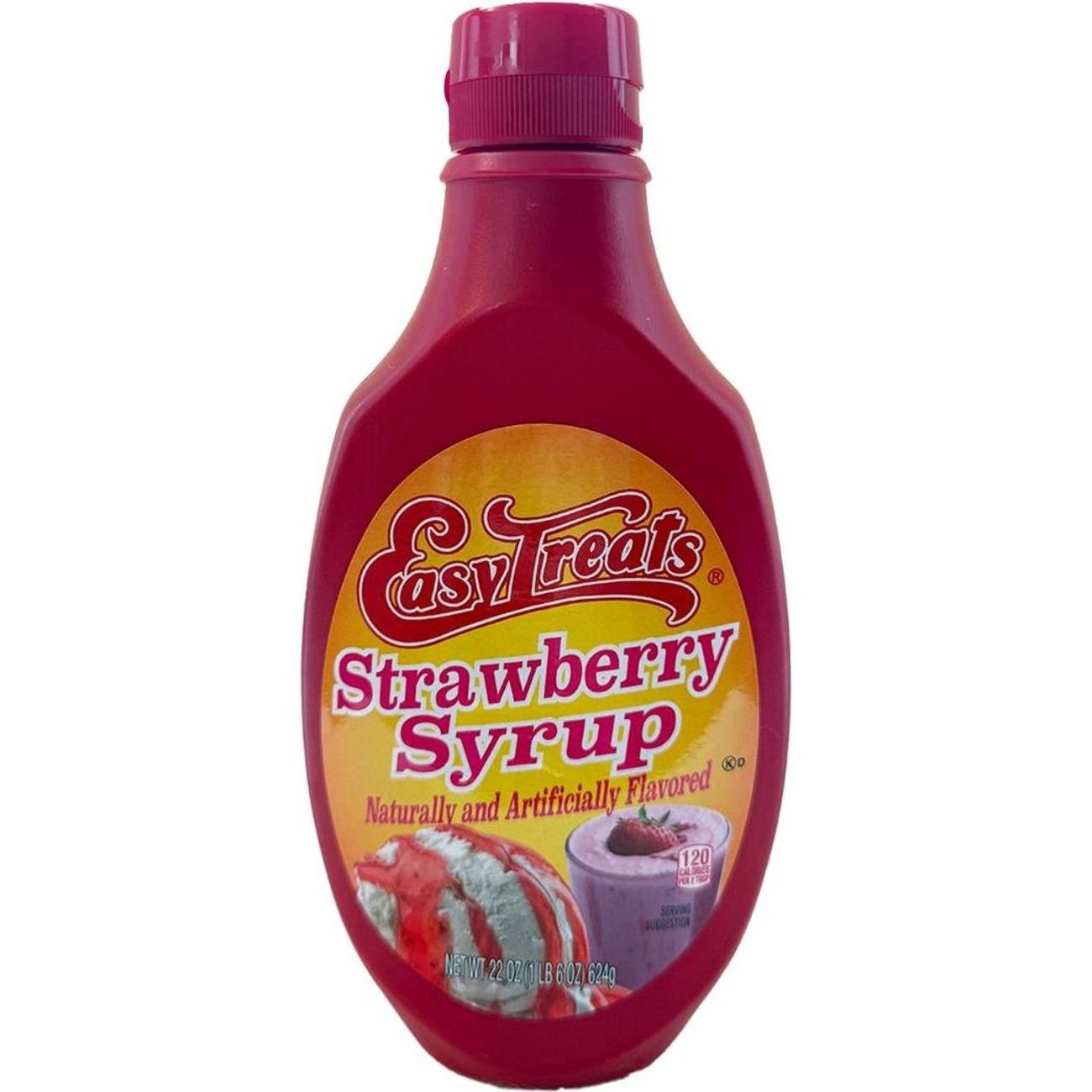 slide 1 of 1, Easy Treats strawberry syrup, 22 oz