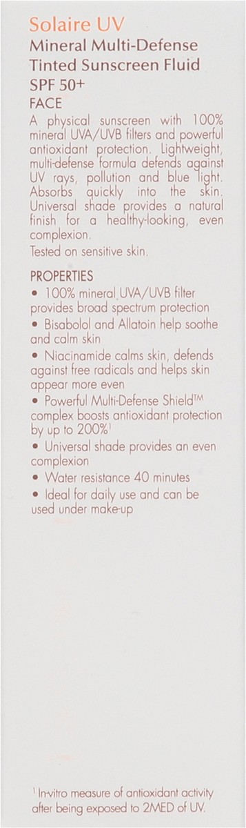 slide 13 of 14, Avène Broad Spectrum SPF 50+ Face Mineral Multi-Defense Tinted Sunscreen Fluid 1.7 fl oz, 1.7 fl oz