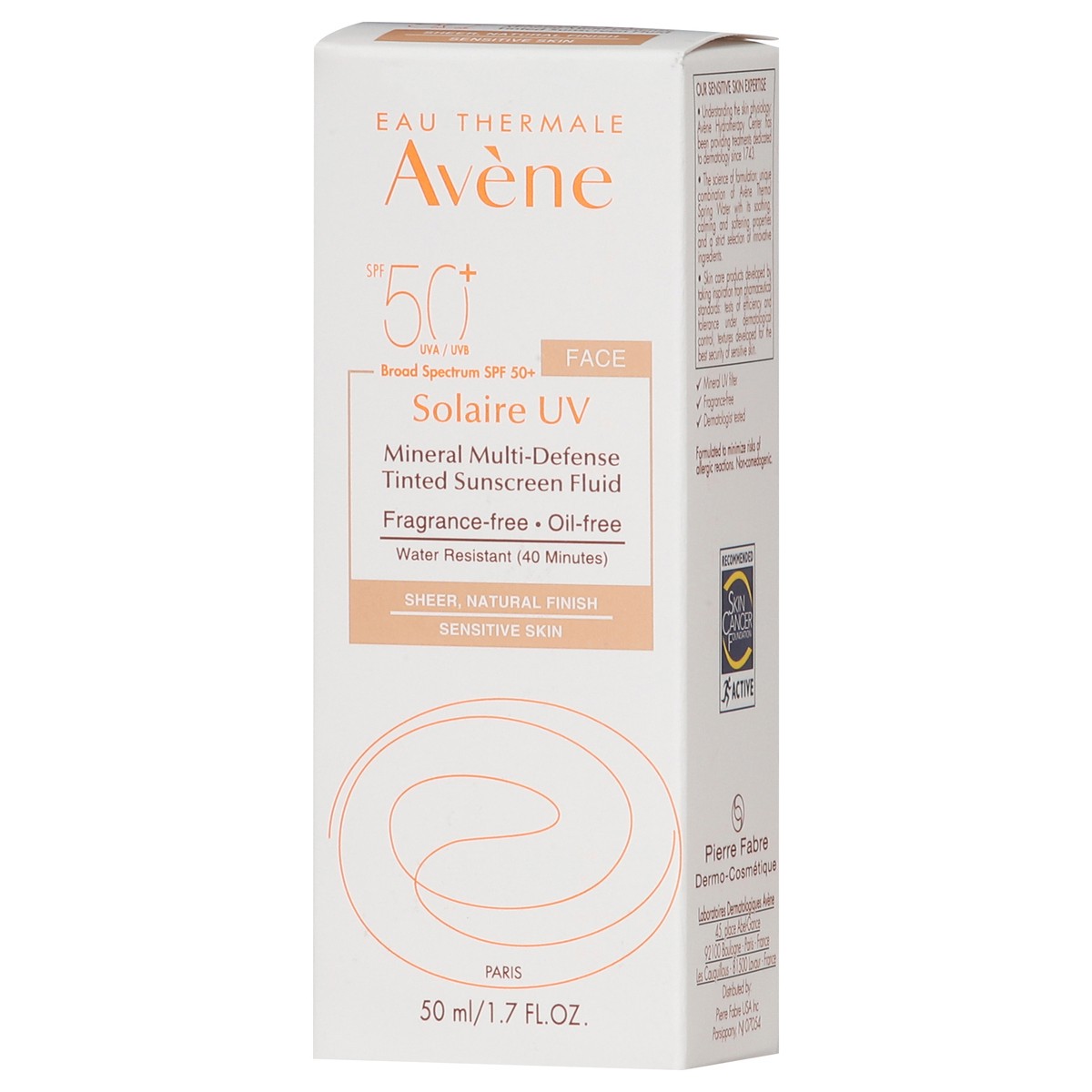 slide 11 of 14, Avène Broad Spectrum SPF 50+ Face Mineral Multi-Defense Tinted Sunscreen Fluid 1.7 fl oz, 1.7 fl oz