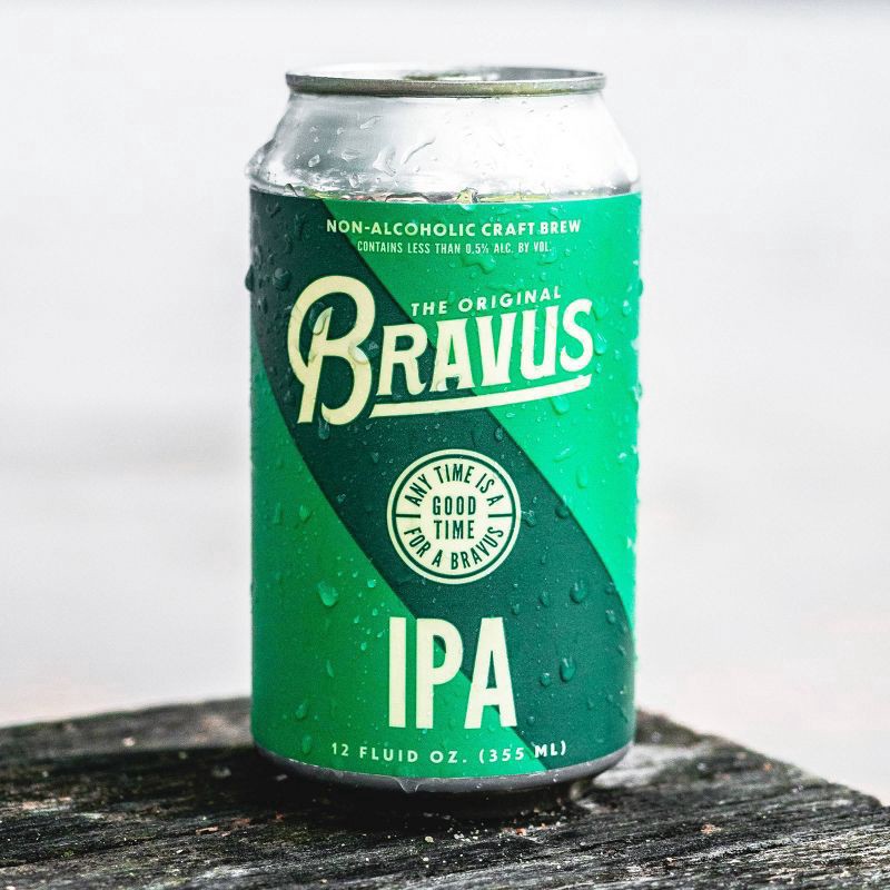 slide 2 of 4, Bravus Brewing Bravus Non-Alcoholic West Coast IPA - 6pk/12fl oz Cans, 6 ct; 12 oz