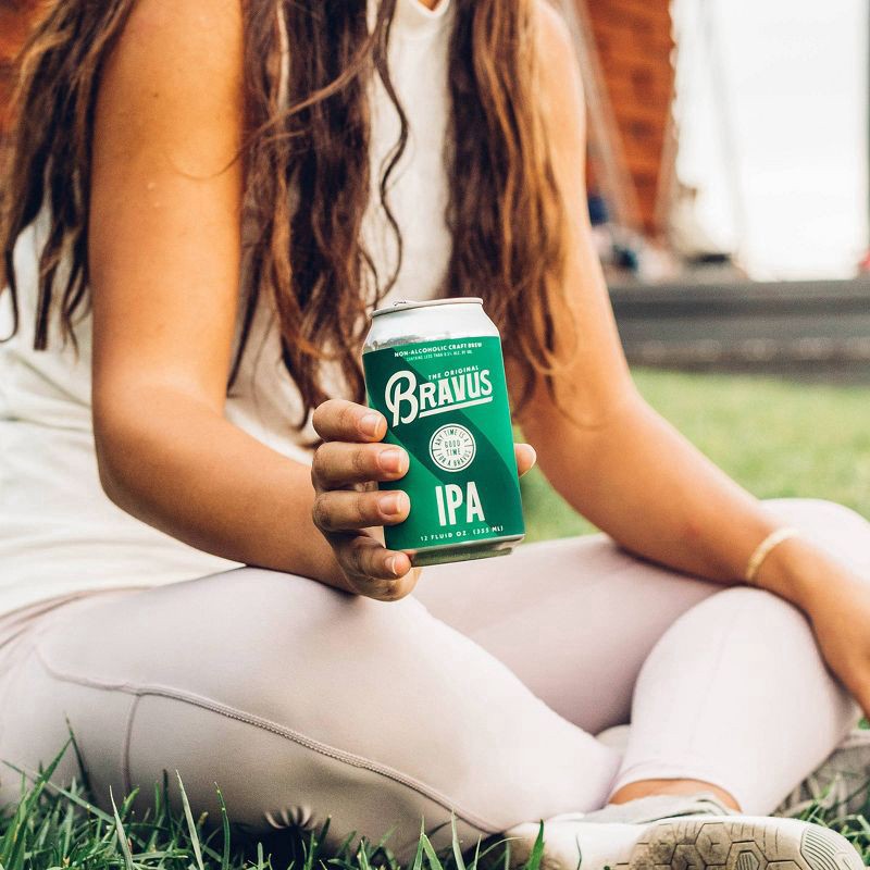 slide 3 of 4, Bravus Brewing Bravus Non-Alcoholic West Coast IPA - 6pk/12fl oz Cans, 6 ct; 12 oz