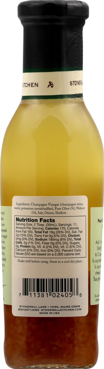 slide 3 of 12, Stonewall Kitchen Champagne Shallot Walnut Dressing 11 fl oz, 11 fl oz