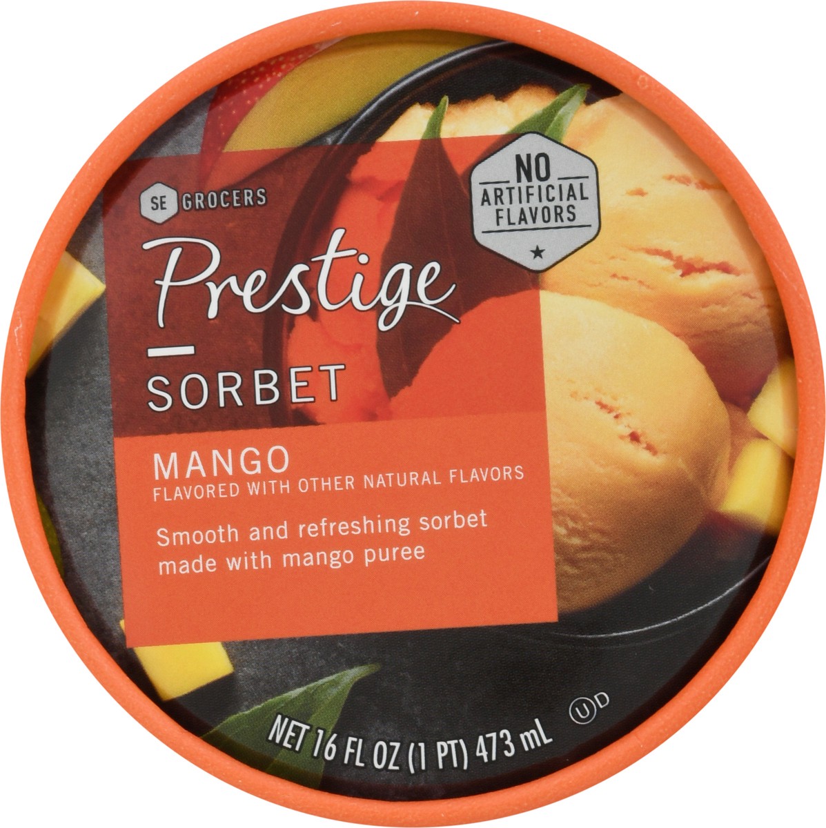 slide 2 of 9, Prestige Mango Sorbet, 16 oz