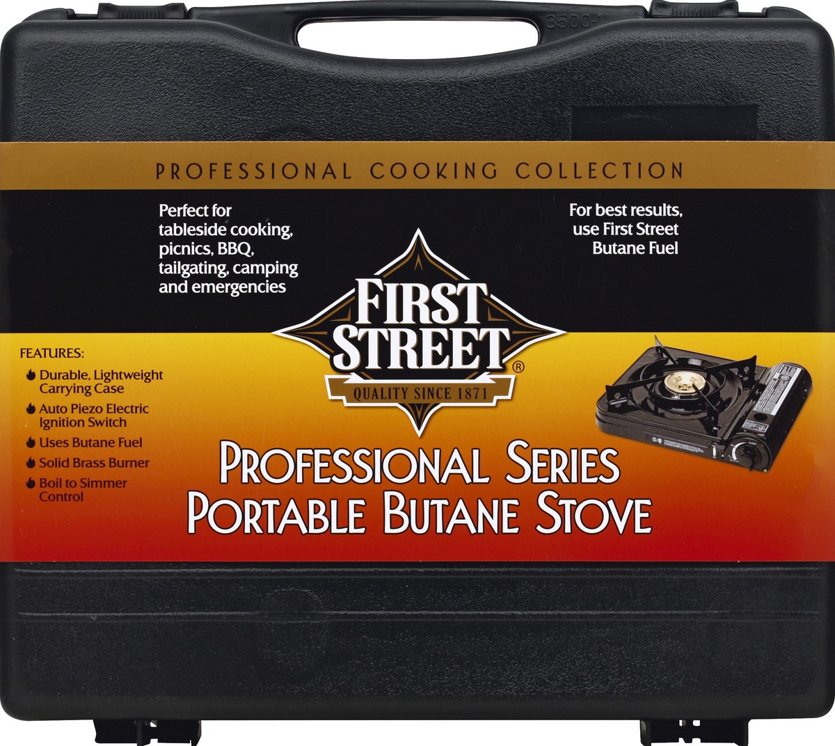 slide 6 of 6, First Street Butane Stove, 1 ct