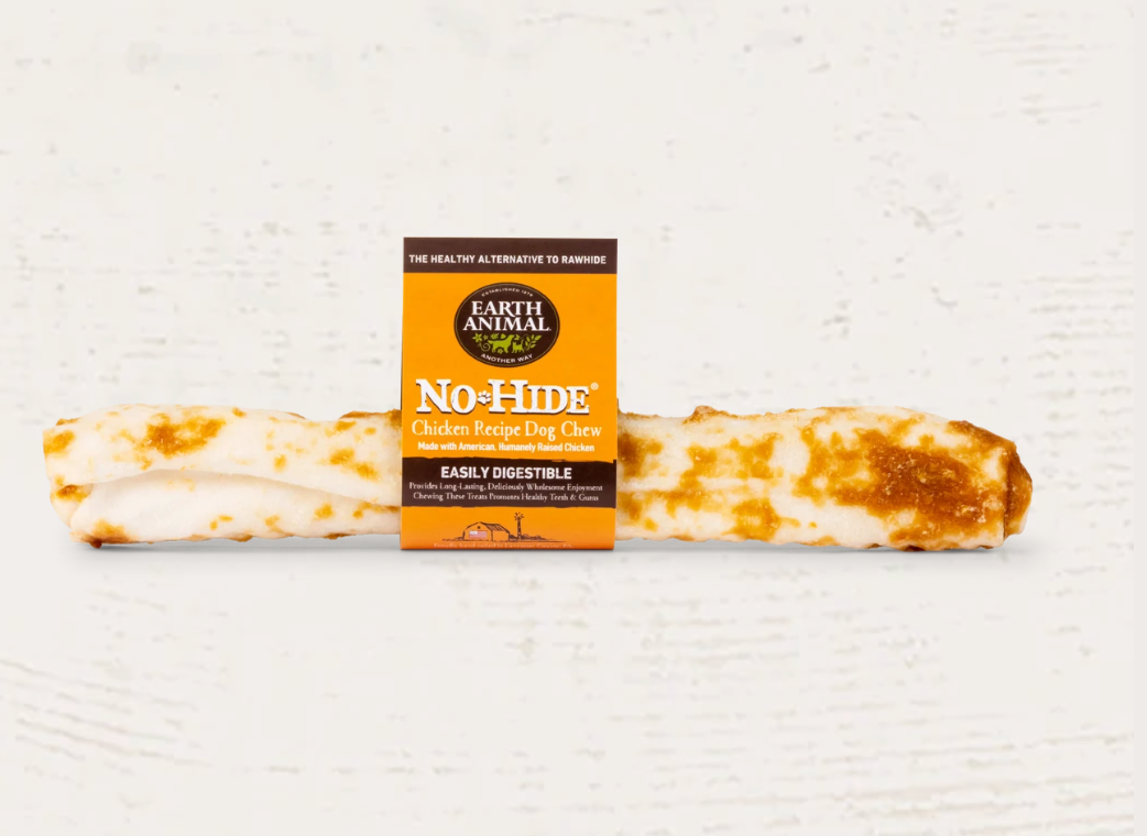 slide 2 of 3, Earth Animal No-Hide Cage-Free Chicken Small Natural Rawhide Alternative Dog Chew, 1 Count, 1 ct