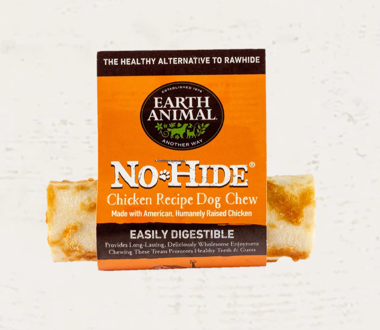 slide 1 of 3, Earth Animal No-Hide Cage-Free Chicken Small Natural Rawhide Alternative Dog Chew, 1 Count, 1 ct