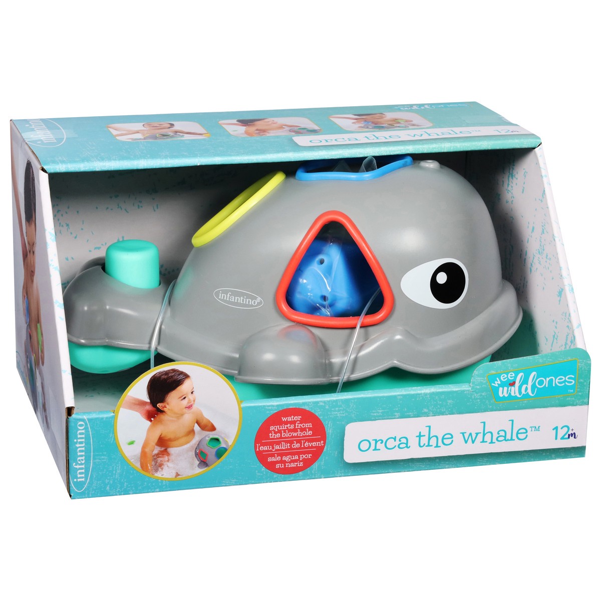 slide 8 of 11, Infantino Wee Wild Ones 12m+ Orca the Whale 1 ea, 1 ct