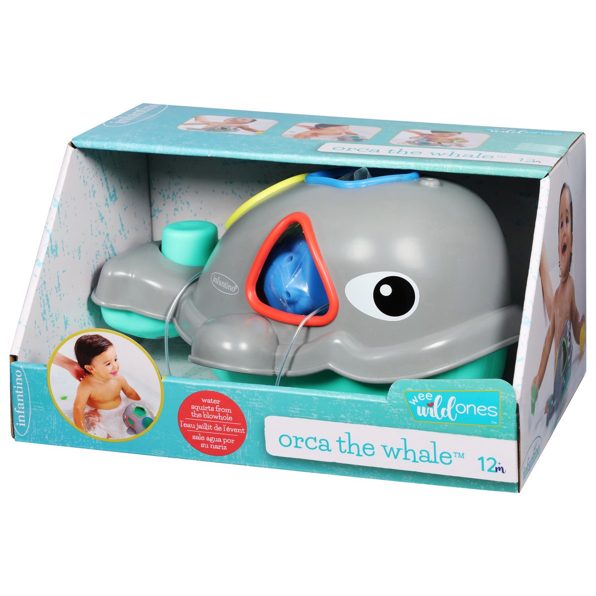 slide 9 of 11, Infantino Wee Wild Ones 12m+ Orca the Whale 1 ea, 1 ct