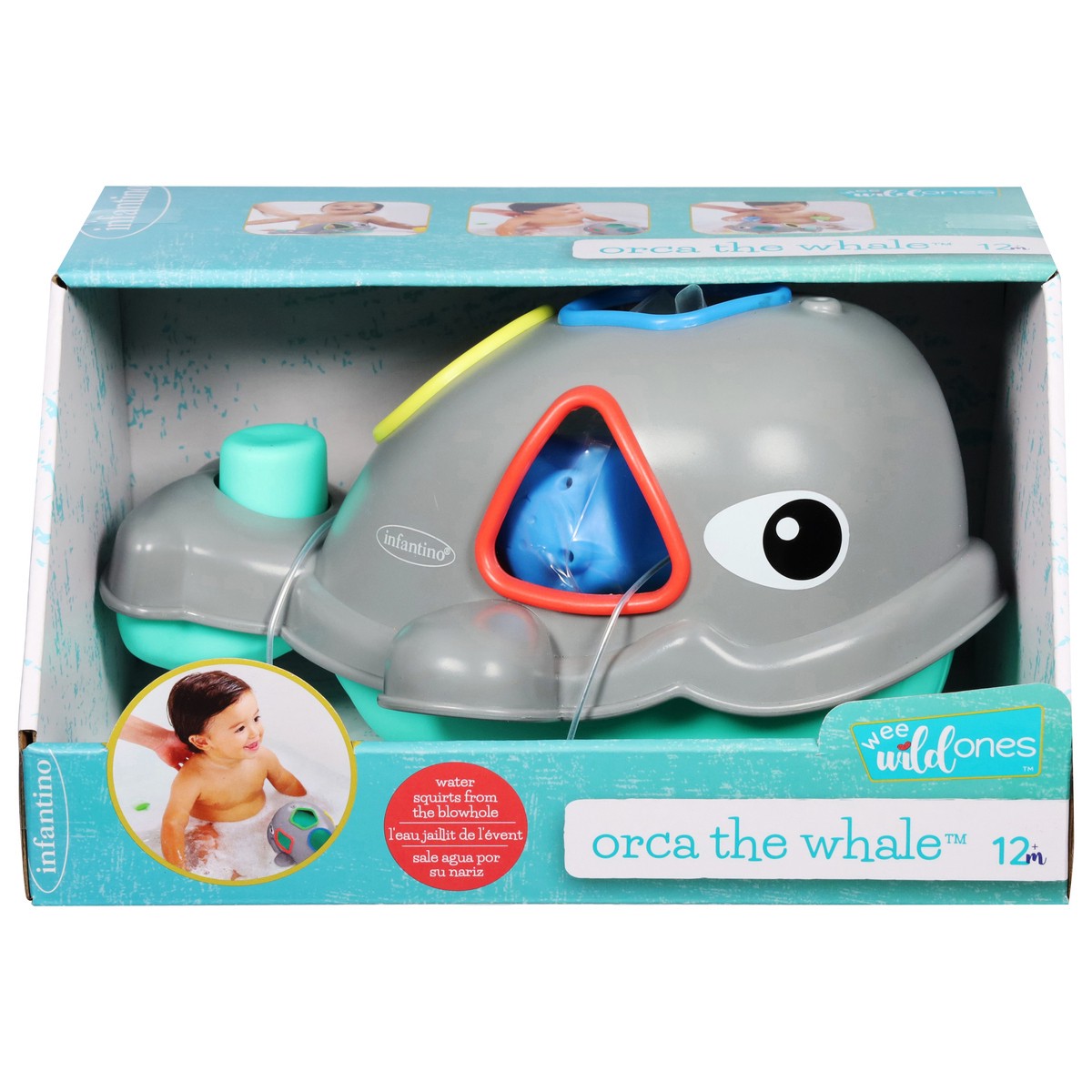 slide 5 of 11, Infantino Wee Wild Ones 12m+ Orca the Whale 1 ea, 1 ct