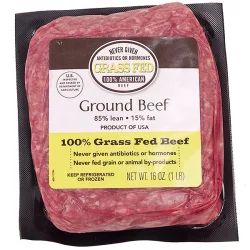 Lunds & Byerlys Grass Fed All-Natural 85% Lean Ground Beef Seal Fresh Package