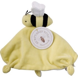 slide 1 of 1, Burt's Bees Baby Yellow Velour Bee Lovey Blossom Blanket, 1 ct