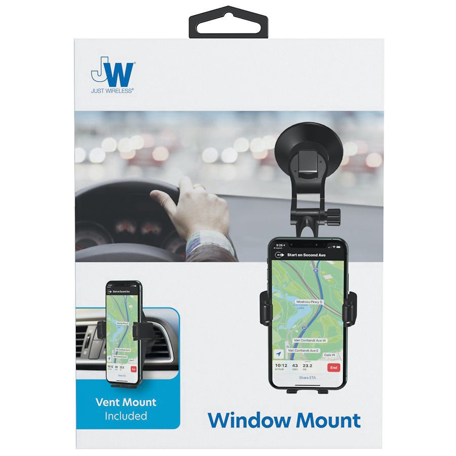 slide 1 of 6, Just Wireless Car Mount, Adjustable, 1 ct