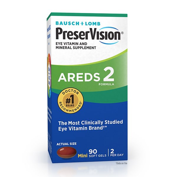 slide 1 of 5, PreserVision Eye Vitamin & Mineral Supplement Softgels, 90 ct