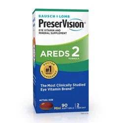 Bausch & Lomb PreserVision Eye Vitamin and Mineral Supplement Areds 2 Formula