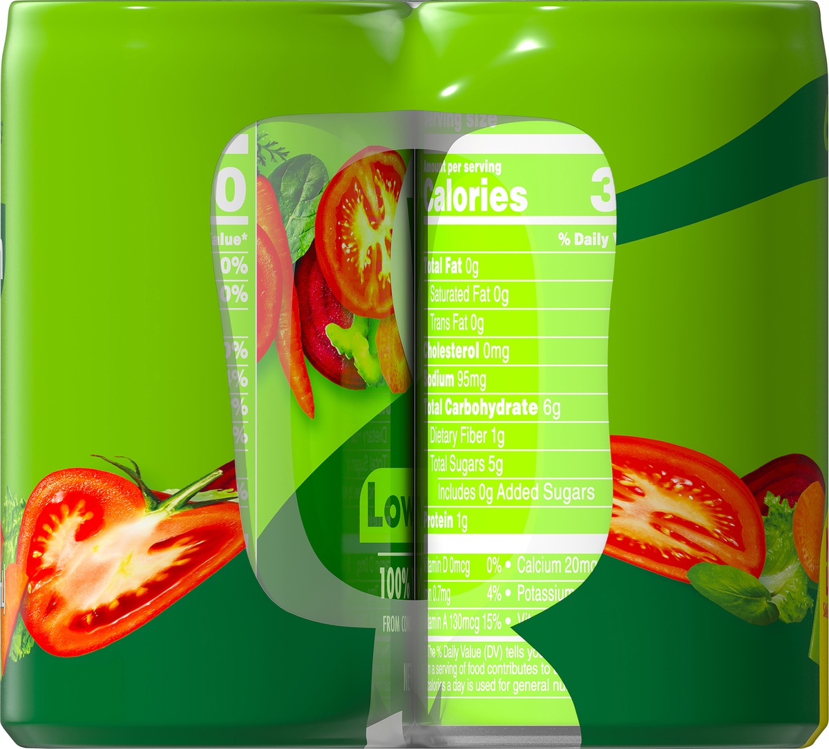slide 7 of 11, V8 Original Low Sodium 100 Vegetable Juice, 6 ct; 5.5 fl oz