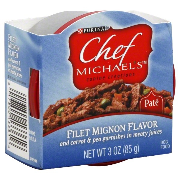 slide 1 of 1, Chef Michael's Dog Food, Filet Mignon Flavor, Pate, 1 ct