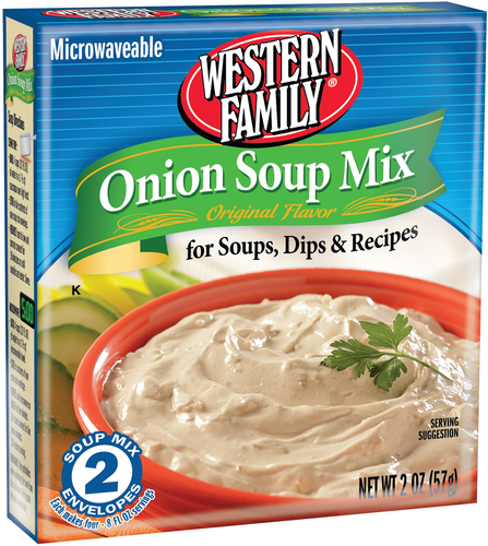 slide 1 of 1, Western Family Onion Soup Mix, 2 ct