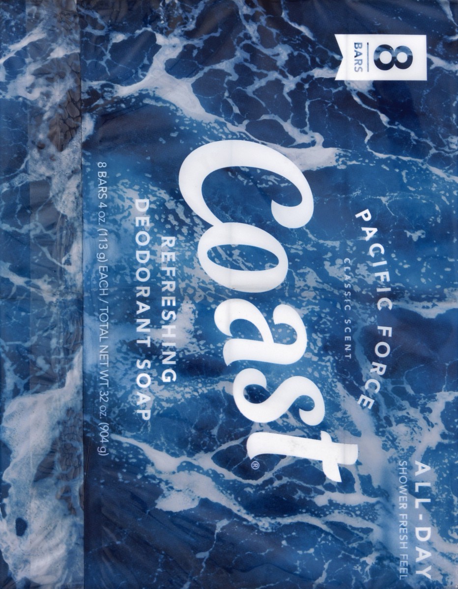 slide 5 of 9, Coast Classic Scent Refreshing Deodorant Soap, 8 ct; 4 oz