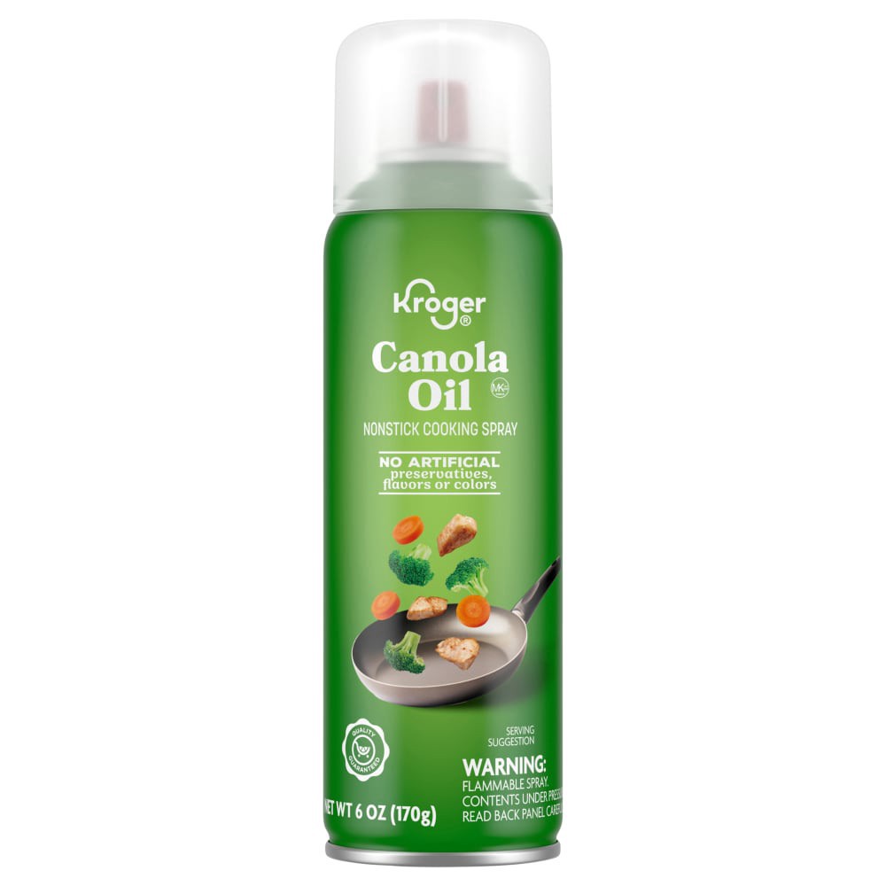 slide 1 of 4, Kroger® Canola Oil Nonstick Cooking Spray, 6 oz