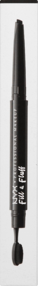 slide 6 of 9, NYX Professional Makeup Black Fill & Fluff Eyebrow Pencil 0.007 oz, 0.01 oz