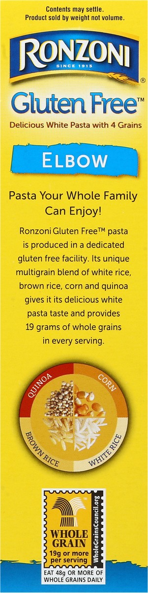 slide 4 of 8, Ronzoni Gluten Free Elbows Pasta, 12 oz