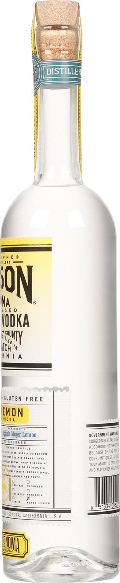 slide 12 of 12, Hanson of Sonoma Organic Meyer Lemon Vodka Alcohol, Original Grape-Based, Family Made Vodka, 750mL Bottle, 750 ml