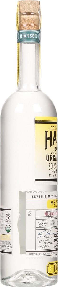 slide 10 of 12, Hanson of Sonoma Organic Meyer Lemon Vodka Alcohol, Original Grape-Based, Family Made Vodka, 750mL Bottle, 750 ml