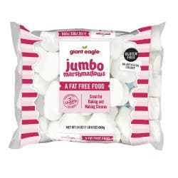 Giant Eagle Marshmallows, Jumbo, Fat Free