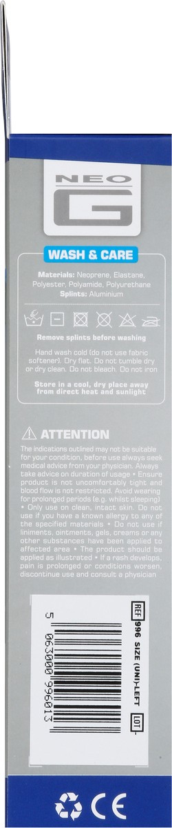 slide 5 of 9, Neo G Stabilized Wrist & Thumb Brace, Left, Adjustable Size, 1 ct