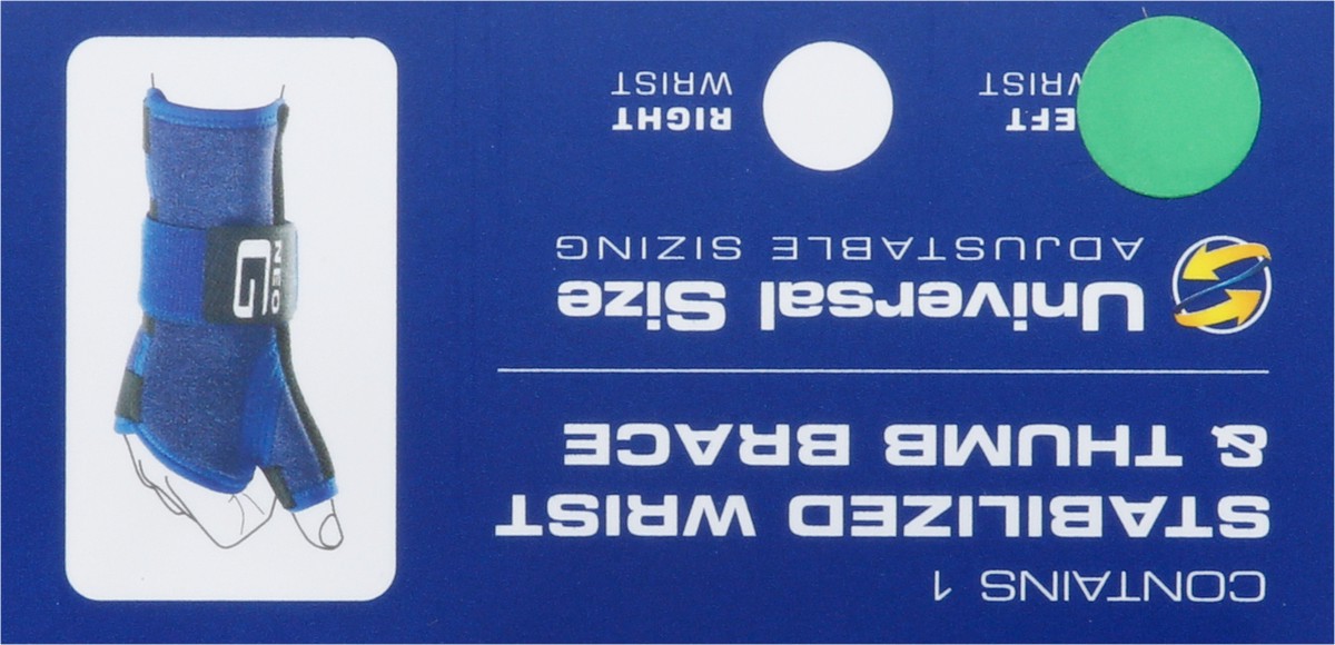 slide 8 of 9, Neo G Stabilized Wrist & Thumb Brace, Left, Adjustable Size, 1 ct