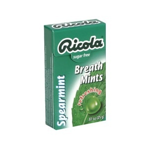 slide 1 of 1, Ricola Breath Mints Spearmint Sugar Free, 12 ct