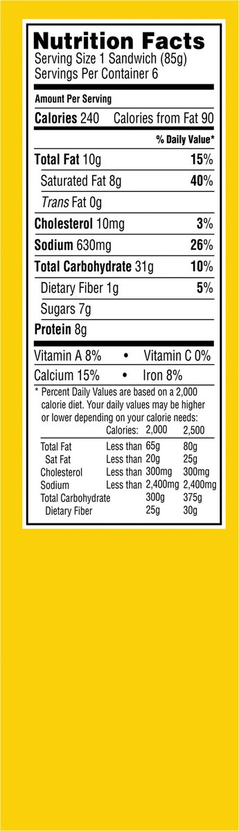 slide 13 of 13, Velveeta Original Stuffed Grilled Cheese Sandwiches 6 ct Box, 6 ct