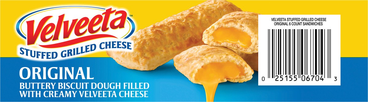 slide 5 of 13, Velveeta Original Stuffed Grilled Cheese Sandwiches 6 ct Box, 6 ct