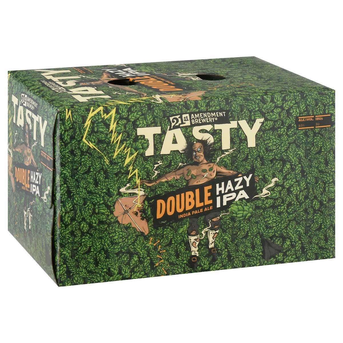 slide 2 of 9, 21st Amendment Brewery Tasty Double Hazy IPA Beer 6-12 oz Cans, 6 ct