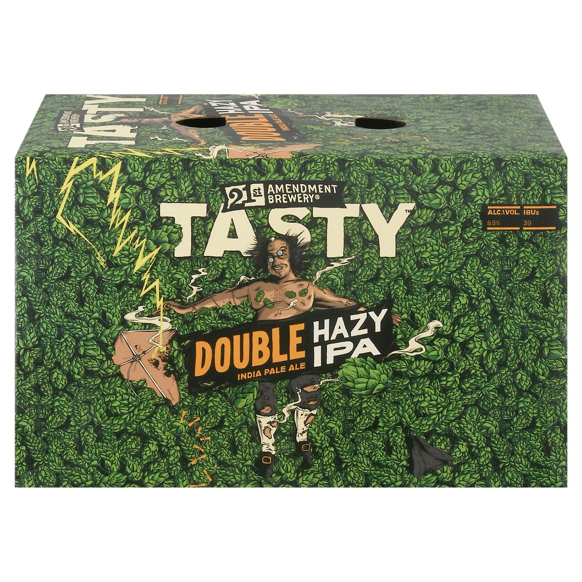 slide 1 of 9, 21st Amendment Brewery Tasty Double Hazy IPA Beer 6-12 oz Cans, 6 ct