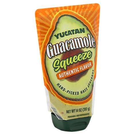 slide 1 of 1, Yucatan Authentic Squeeze Guacamole, 14 oz