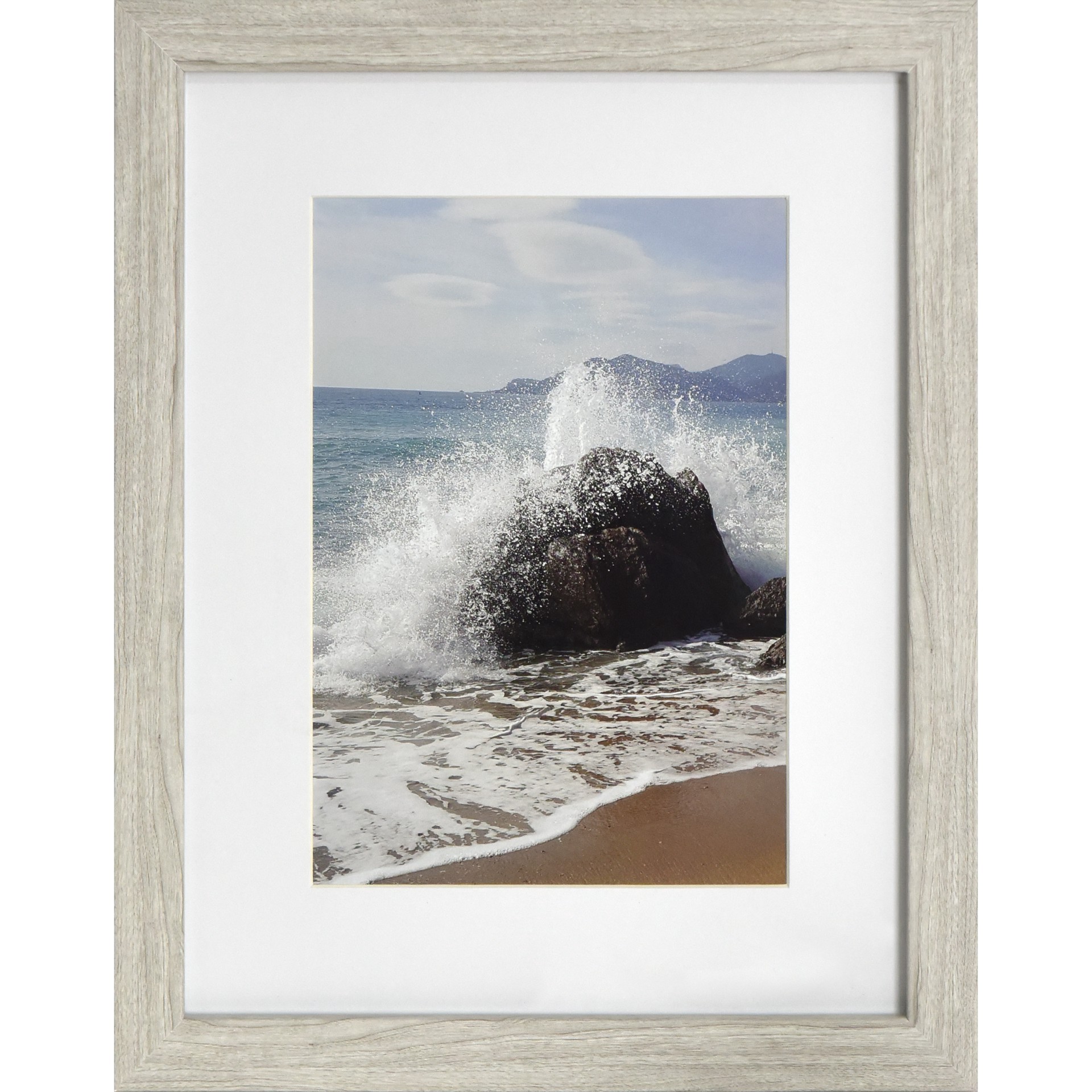 slide 5 of 7, 3 Pack Gallery Gray Frame With Mat By Studio Decor, 3 ct