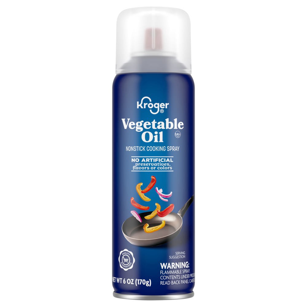 slide 1 of 1, Kroger® Vegetable Oil Cooking Spray - 6 oz, 6 oz