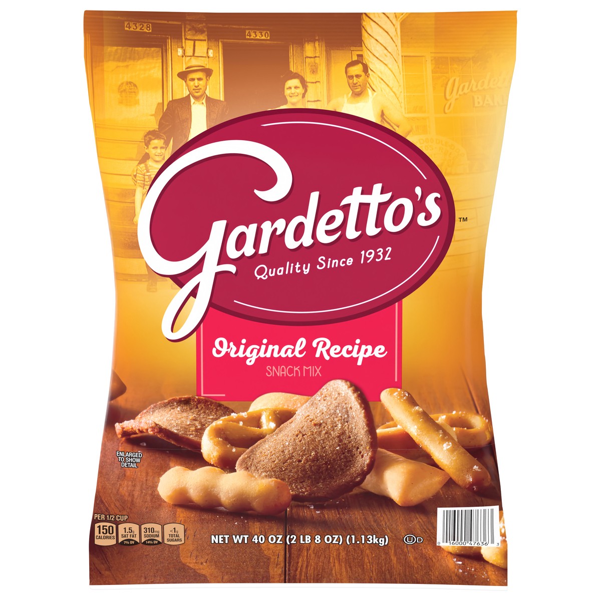 slide 2 of 13, Gardetto's Snack Mix, Original Recipe, Snack Bag, 40 oz, 40 oz